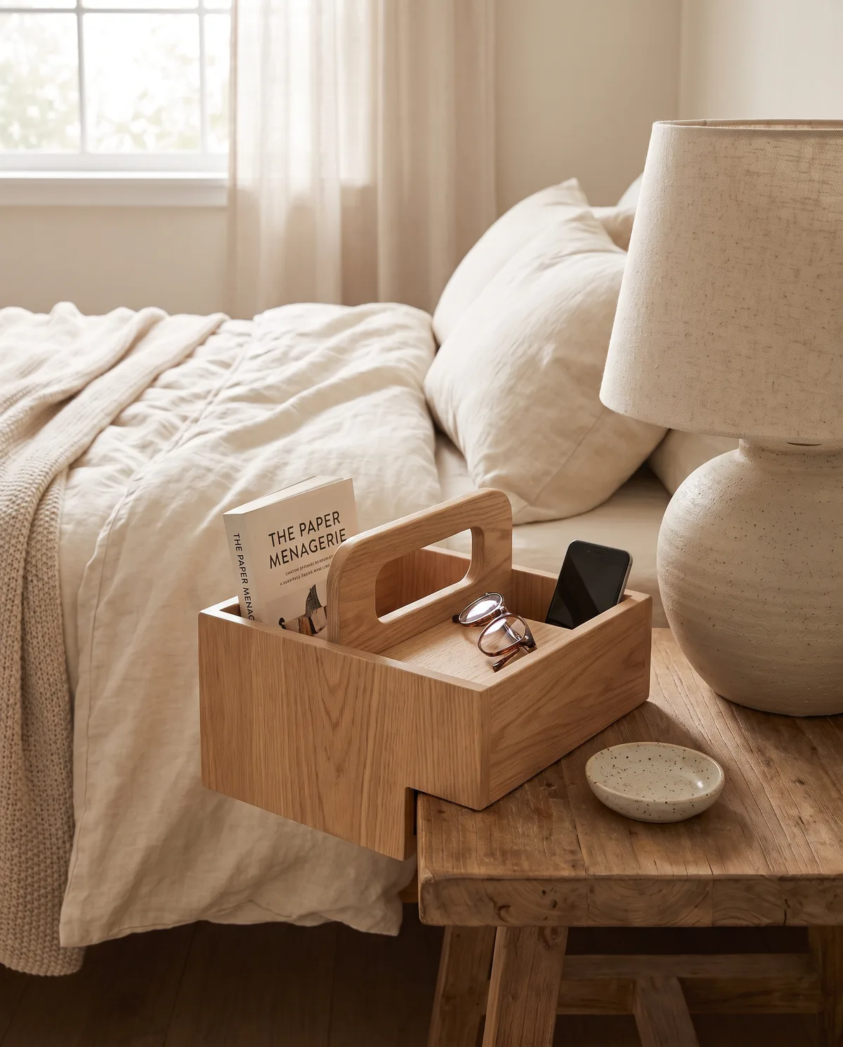 Bedside Caddy, alternate angle
