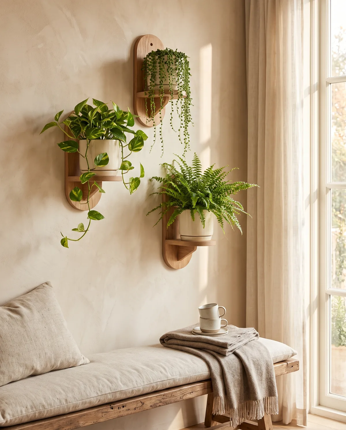 Hanging Wall Planter, alternate angle