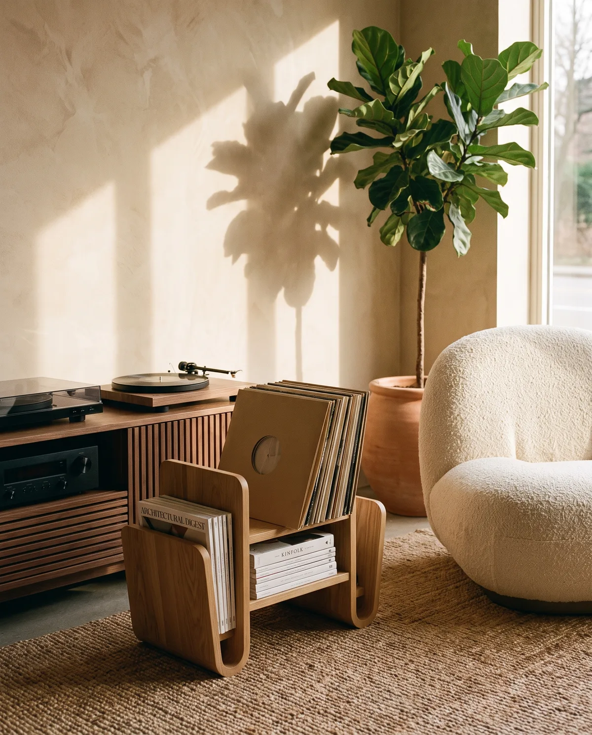 Magazine & Record Rack, alternate angle