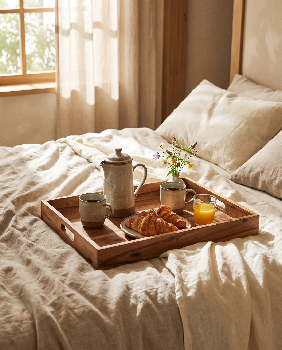 Wooden Serving Tray, alternate angle